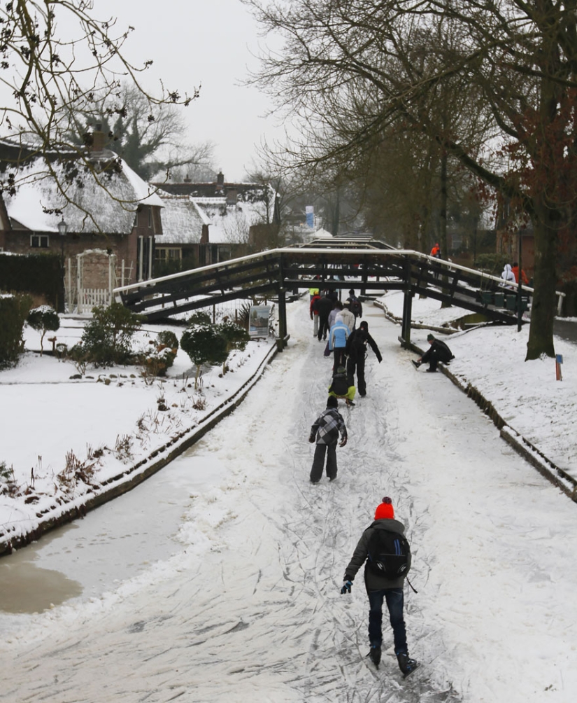 Village without roads in the Netherlands