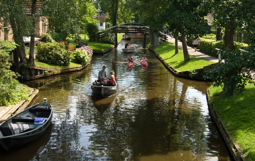 Village without roads in the Netherlands
