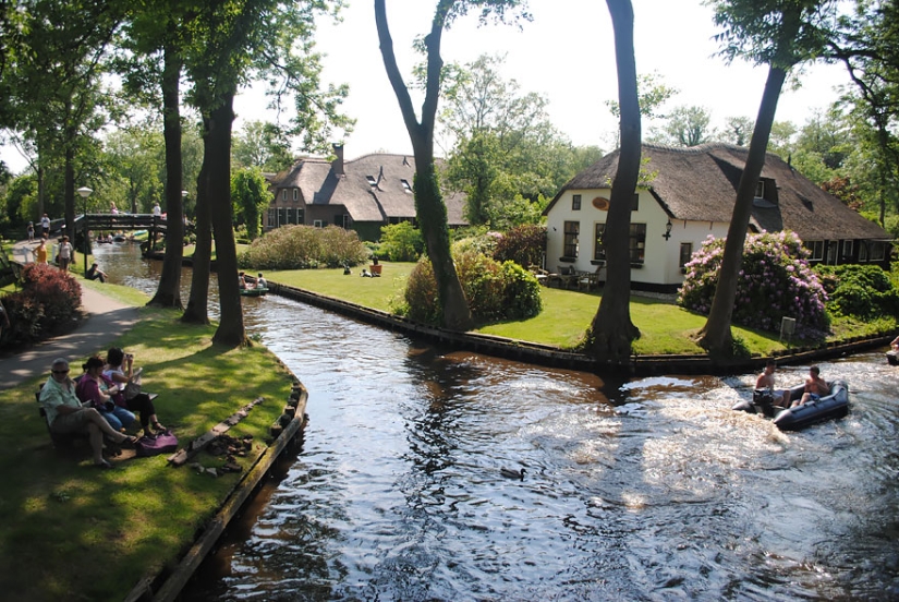 Village without roads in the Netherlands