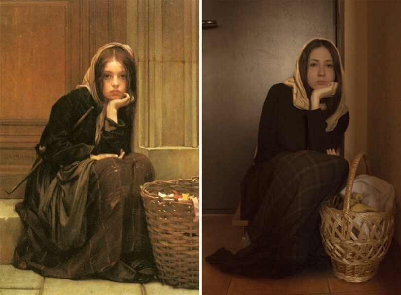 VKontakte users have recreated paintings of the classical era