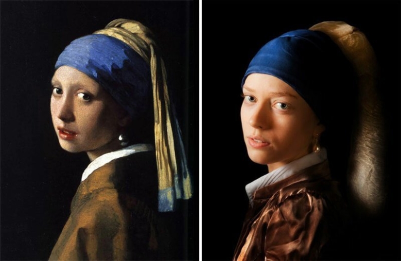 VKontakte users have recreated paintings of the classical era