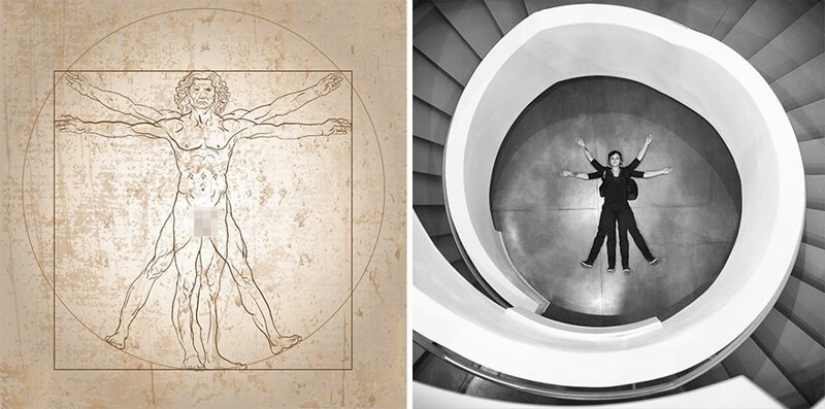 VKontakte users have recreated paintings of the classical era