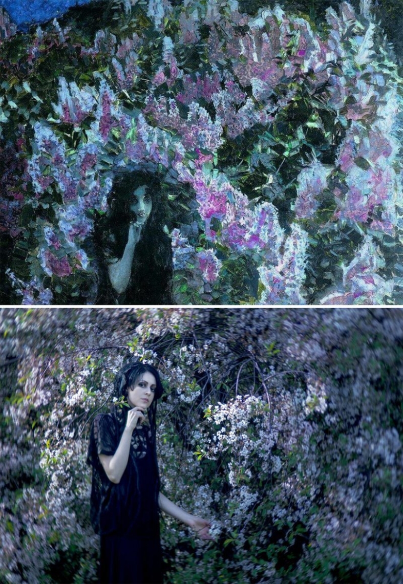 VKontakte users have recreated paintings of the classical era