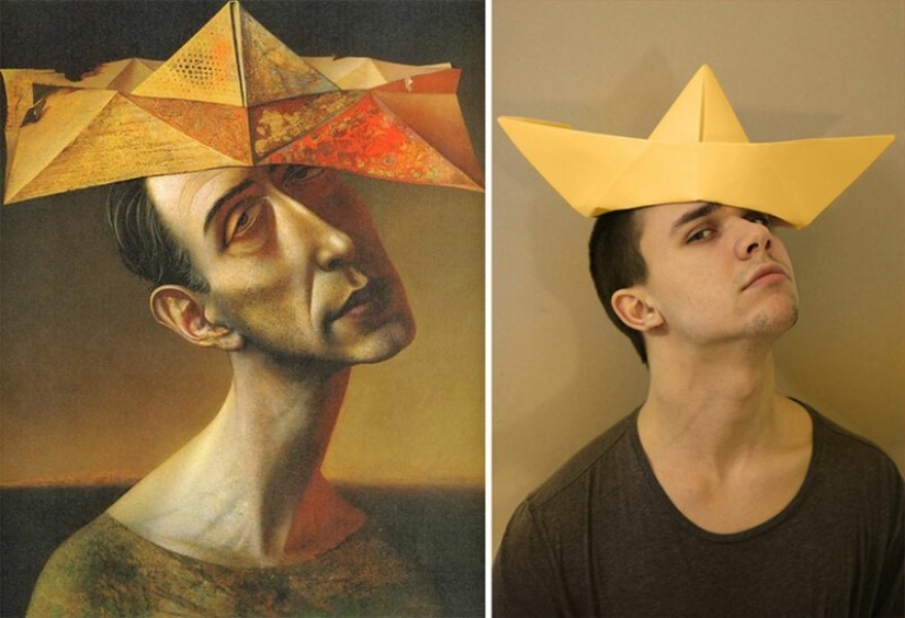 VKontakte users have recreated paintings of the classical era