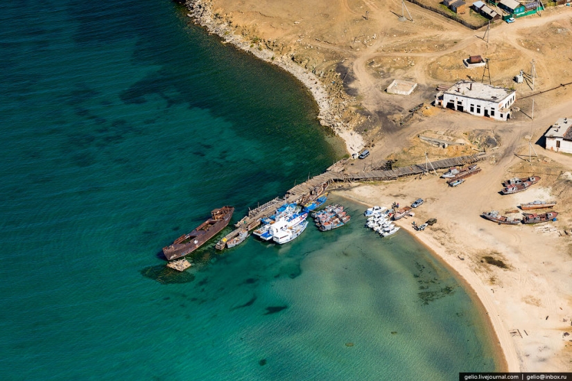What Baikal looks like from a helicopter