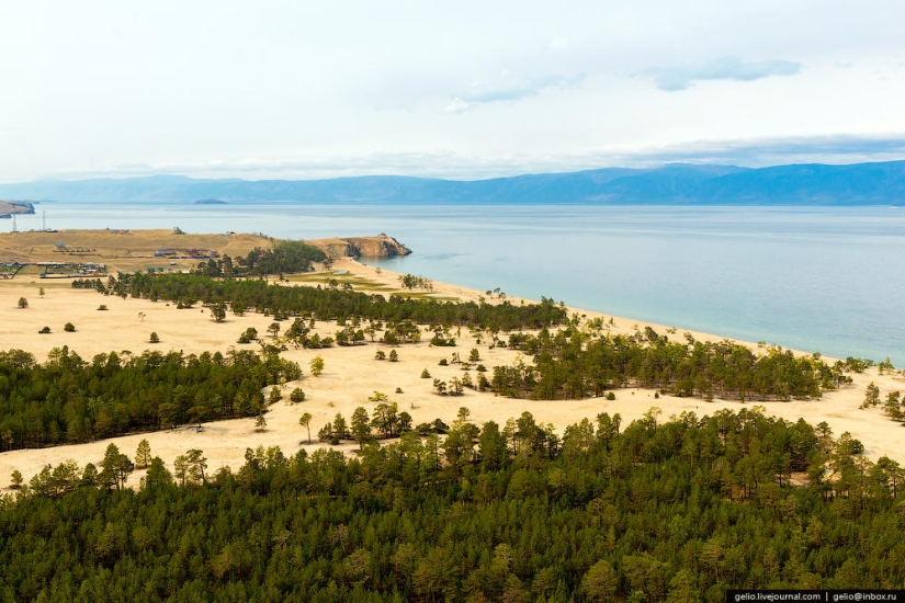 What Baikal looks like from a helicopter