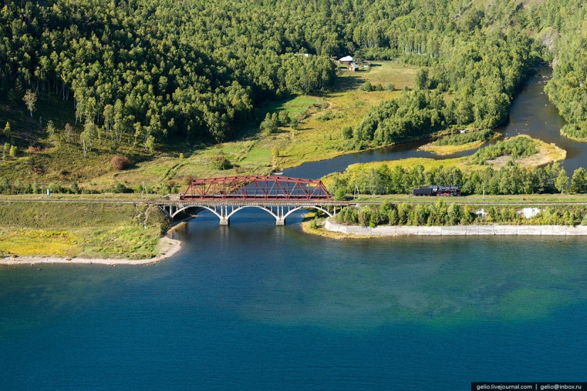 What Baikal looks like from a helicopter