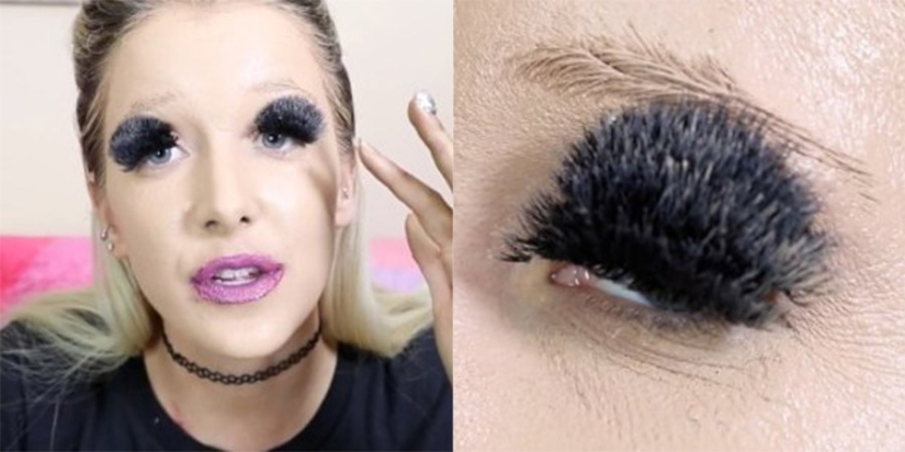 What do a hundred layers of lipstick, foundation and false eyelashes look like on one girl What do a hundred layers of lipstick, foundation and false eyelashes look like on one girl