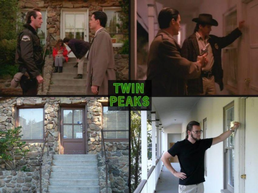 What do the places where famous Hollywood scenes were filmed look like today