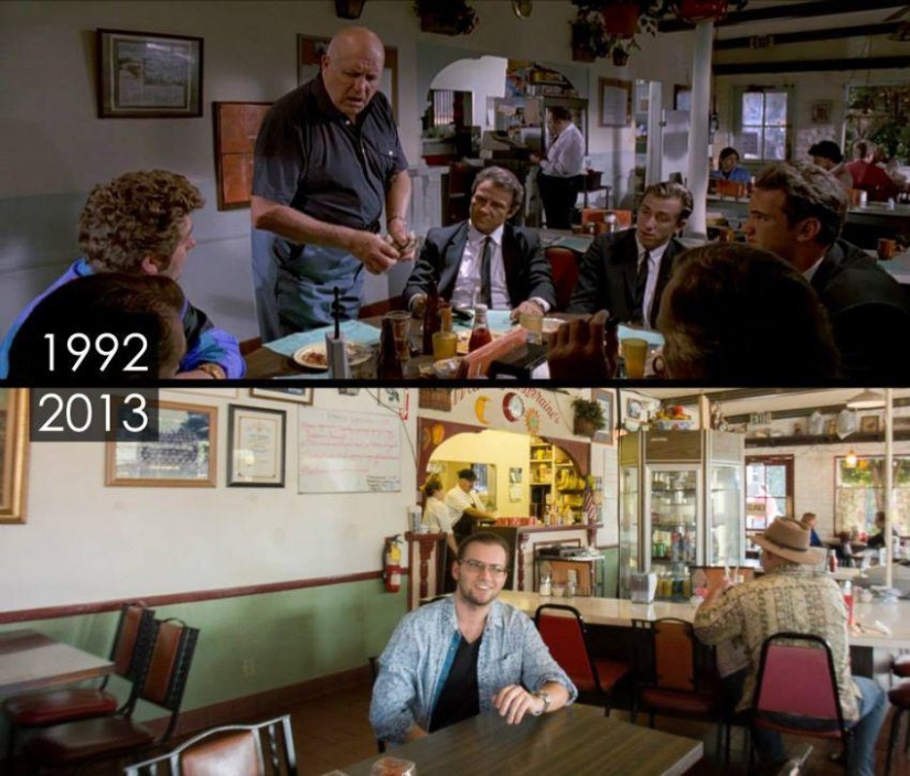 What do the places where famous Hollywood scenes were filmed look like today