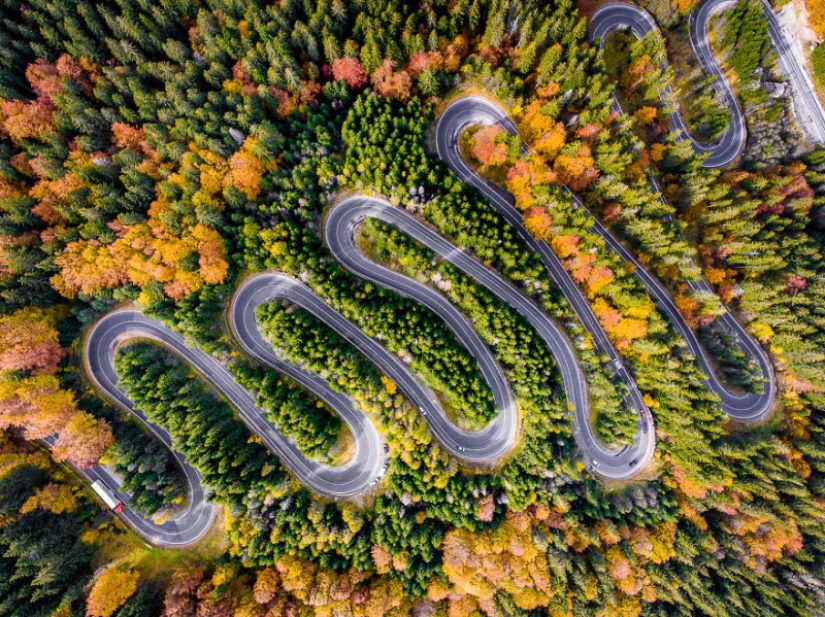 What do the roads that Count Dracula once traveled look like?