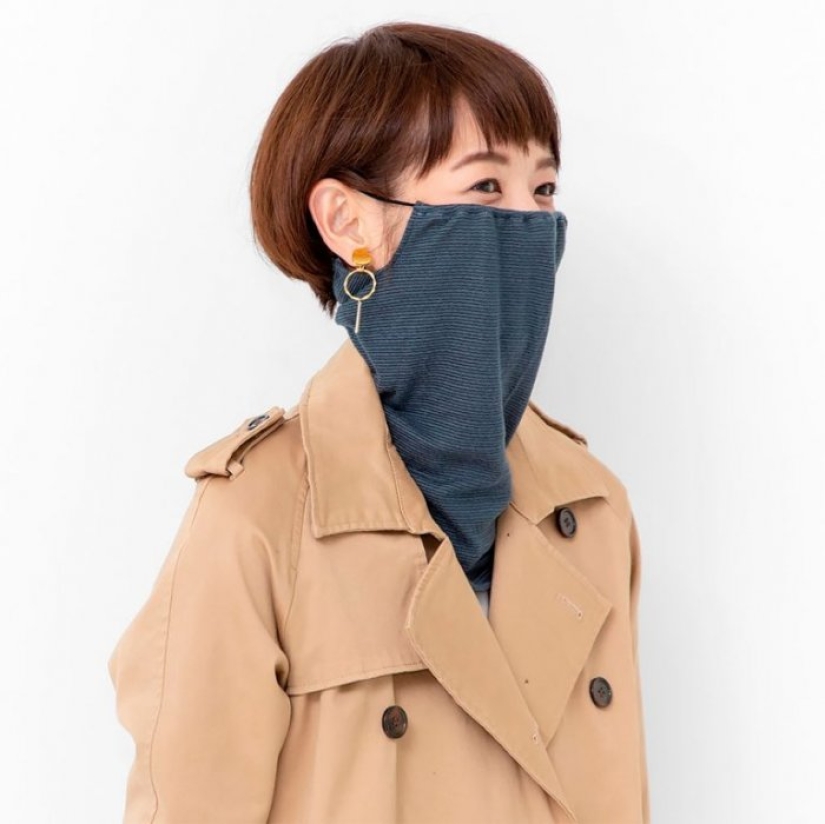 What does a Japanese snood mask look like, a fashionable alternative to a medical mask What does a Japanese snood mask look like, a fashionable alternative to a medical mask