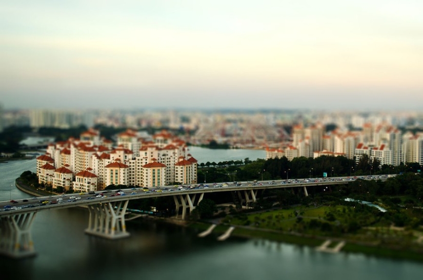What famous cities look like in tilt-shift photos