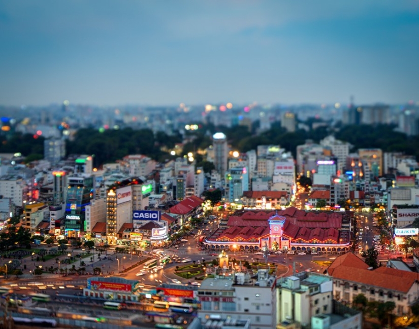 What famous cities look like in tilt-shift photos