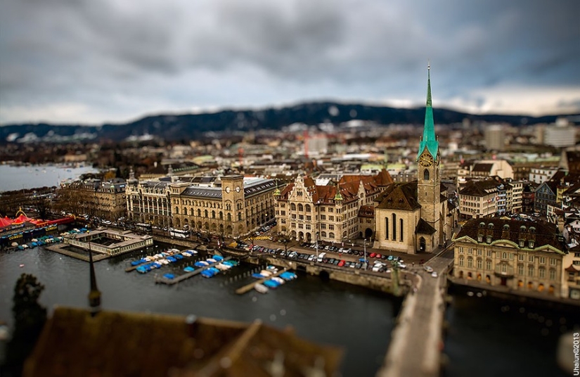 What famous cities look like in tilt-shift photos