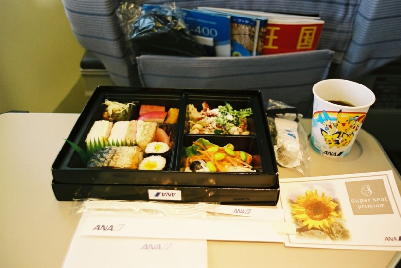 What food looks like on board an airplane in 15 airlines