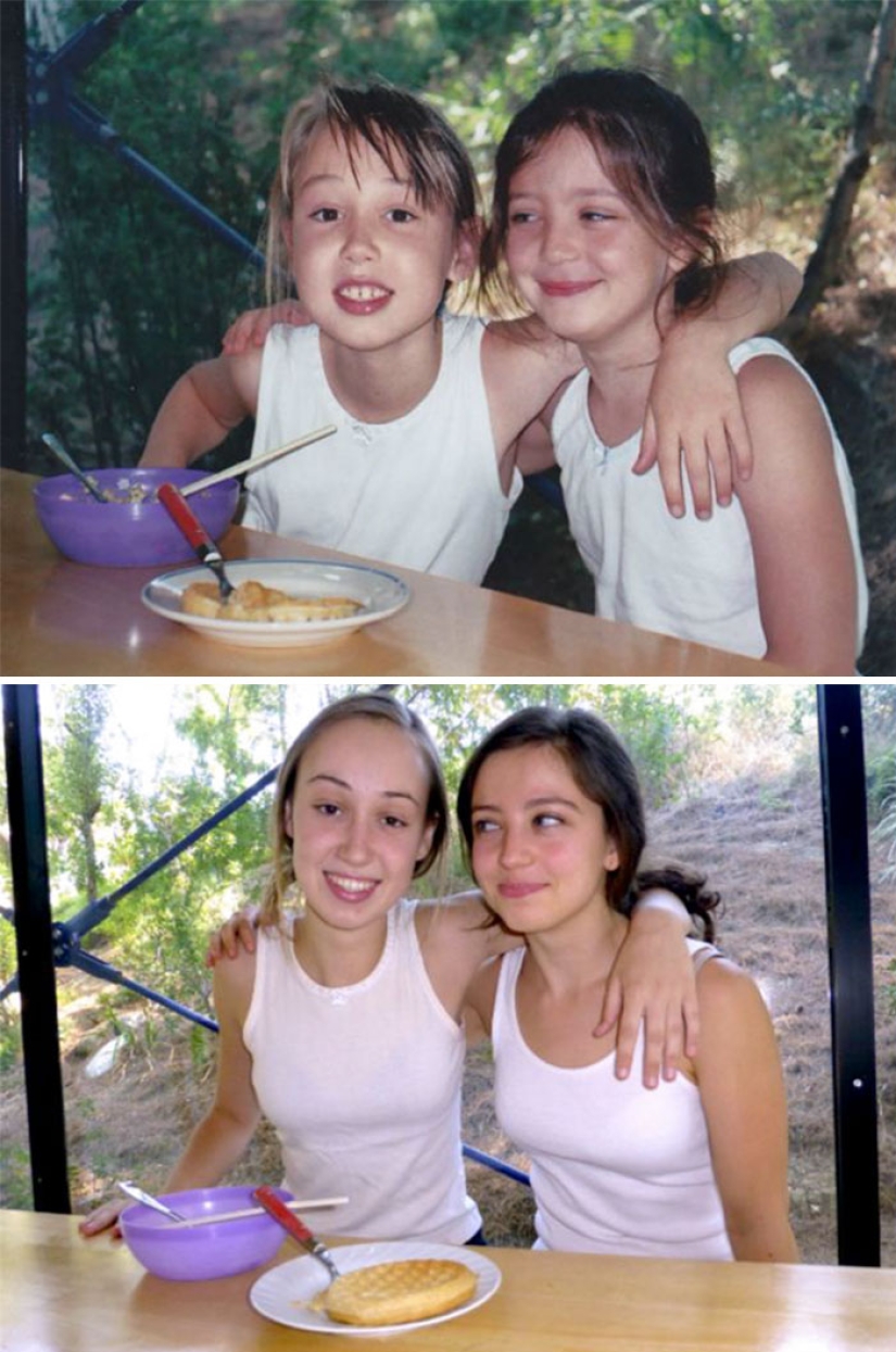What has grown, has grown: the 19 best attempts to reproduce children's photos