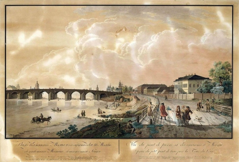 What Moscow looked like at the end of the XVIII century before the great fire of 1812