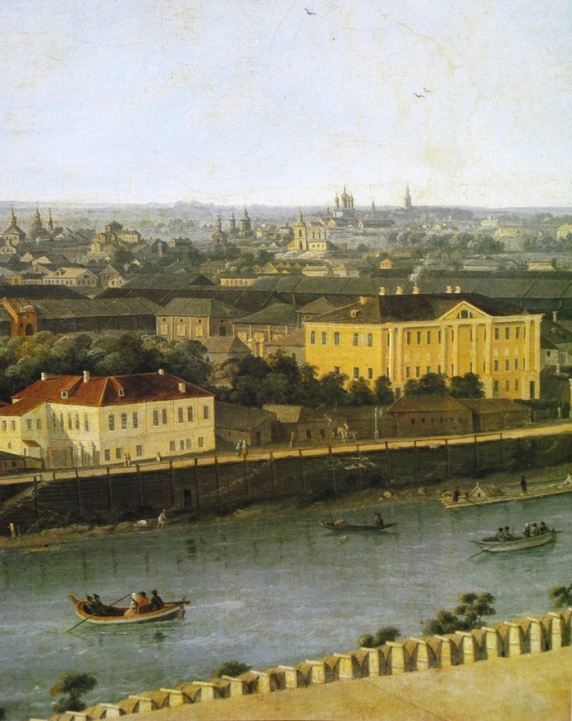 What Moscow looked like at the end of the XVIII century before the great fire of 1812