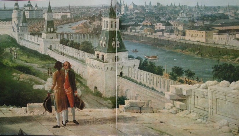 What Moscow looked like at the end of the XVIII century before the great fire of 1812