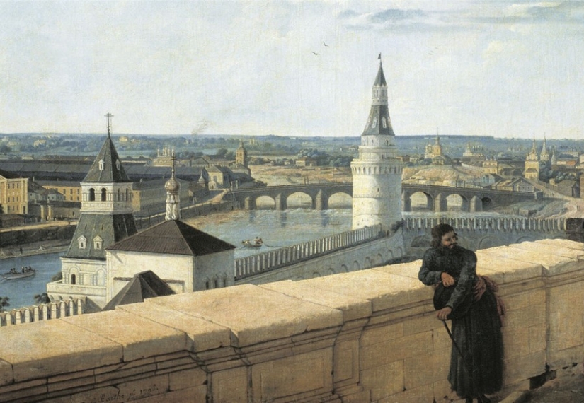What Moscow looked like at the end of the XVIII century before the great fire of 1812