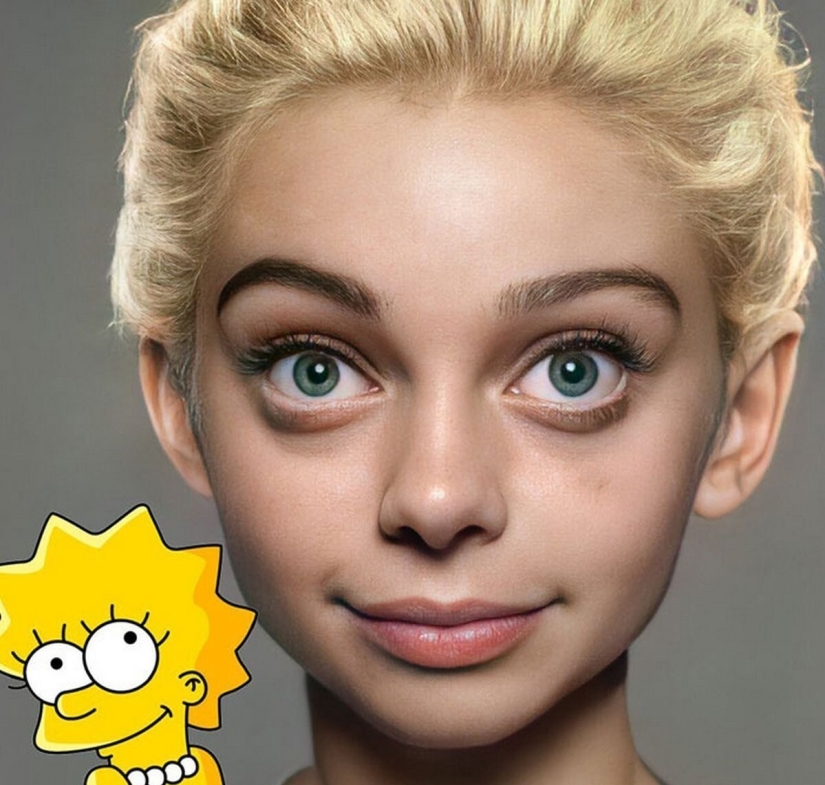 What would Homer Simpson, Lilo and other toons look like in real life?