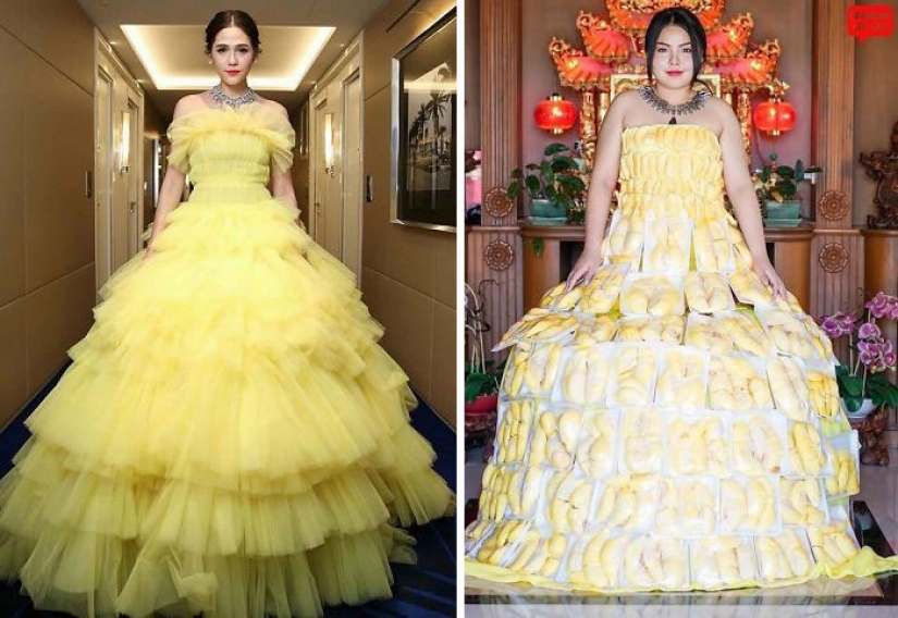 When a boring costume can be eaten: Taika recreates star outfits from products