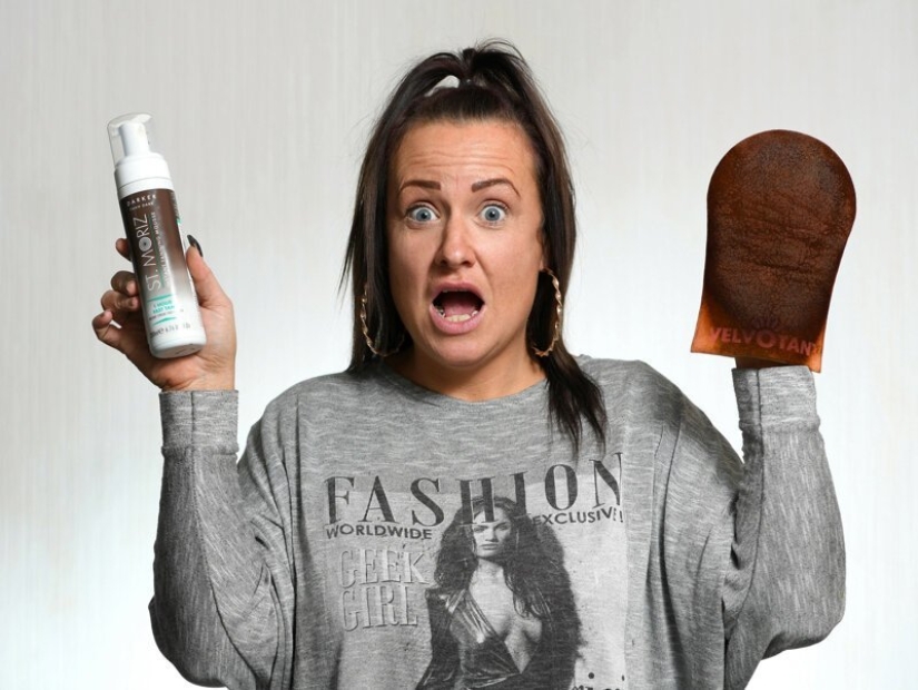 When I decided in the middle of winter to become a super-tanned beauty, and became ... a scarecrow When I decided in the middle of winter to become a super-tanned beauty, and became ... a scarecrow