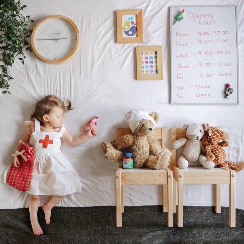 While you're sleeping: French Mom's magical photo series