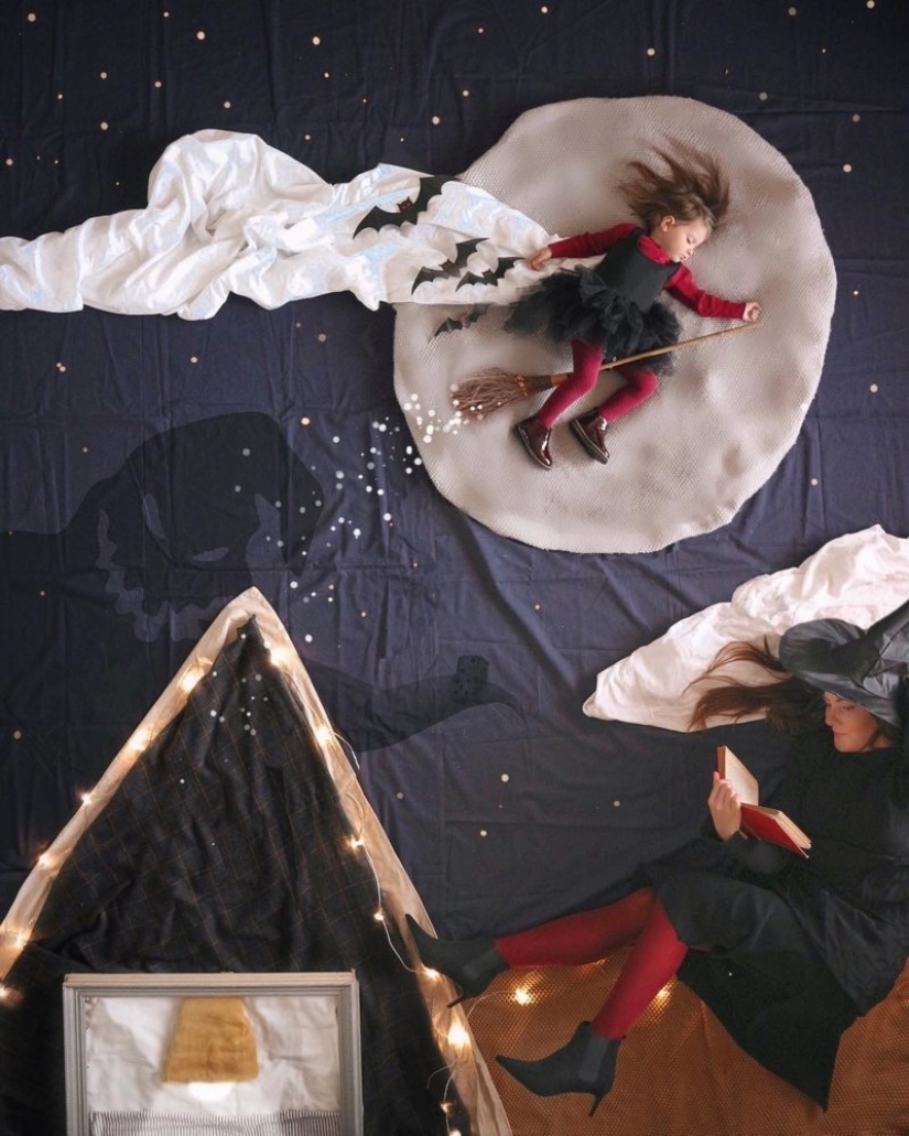 While you're sleeping: French Mom's magical photo series