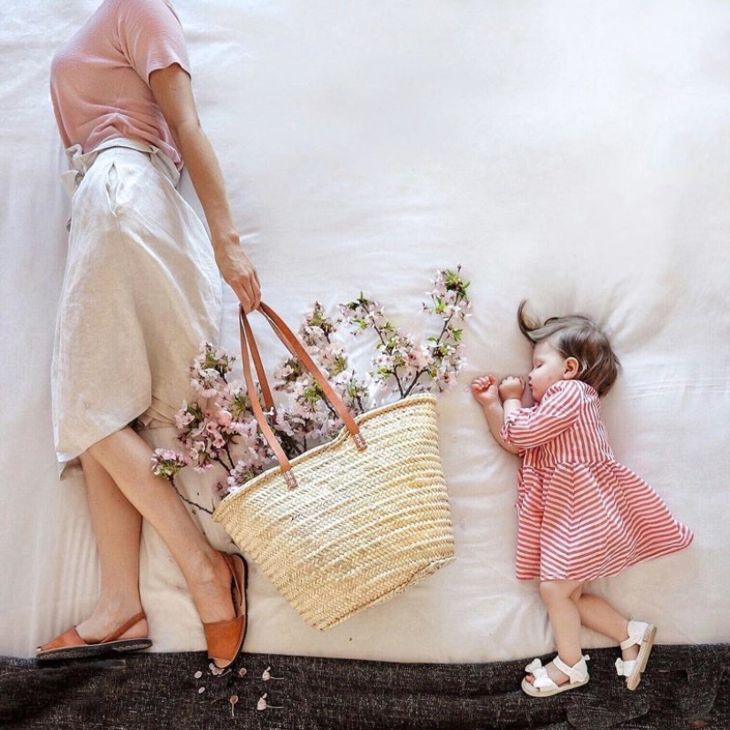 While you're sleeping: French Mom's magical photo series