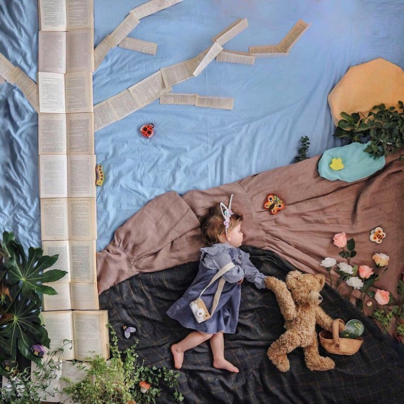 While you're sleeping: French Mom's magical photo series