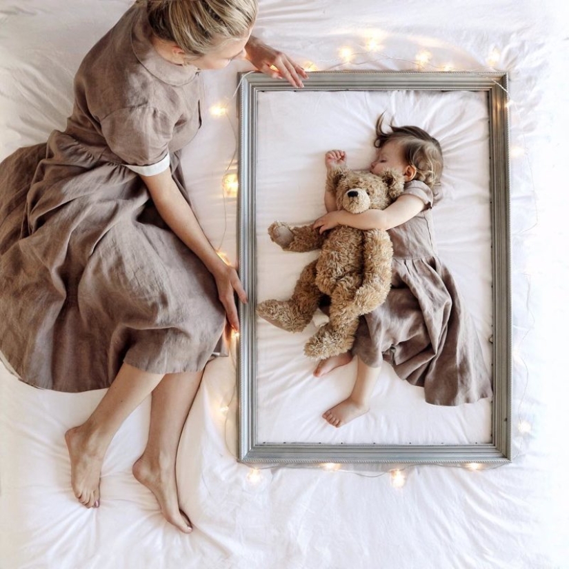 While you're sleeping: French Mom's magical photo series