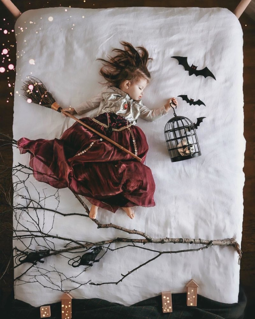 While you're sleeping: French Mom's magical photo series