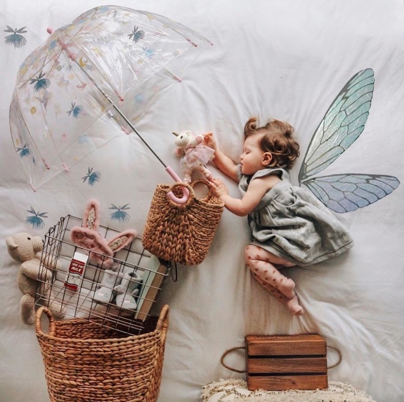 While you're sleeping: French Mom's magical photo series