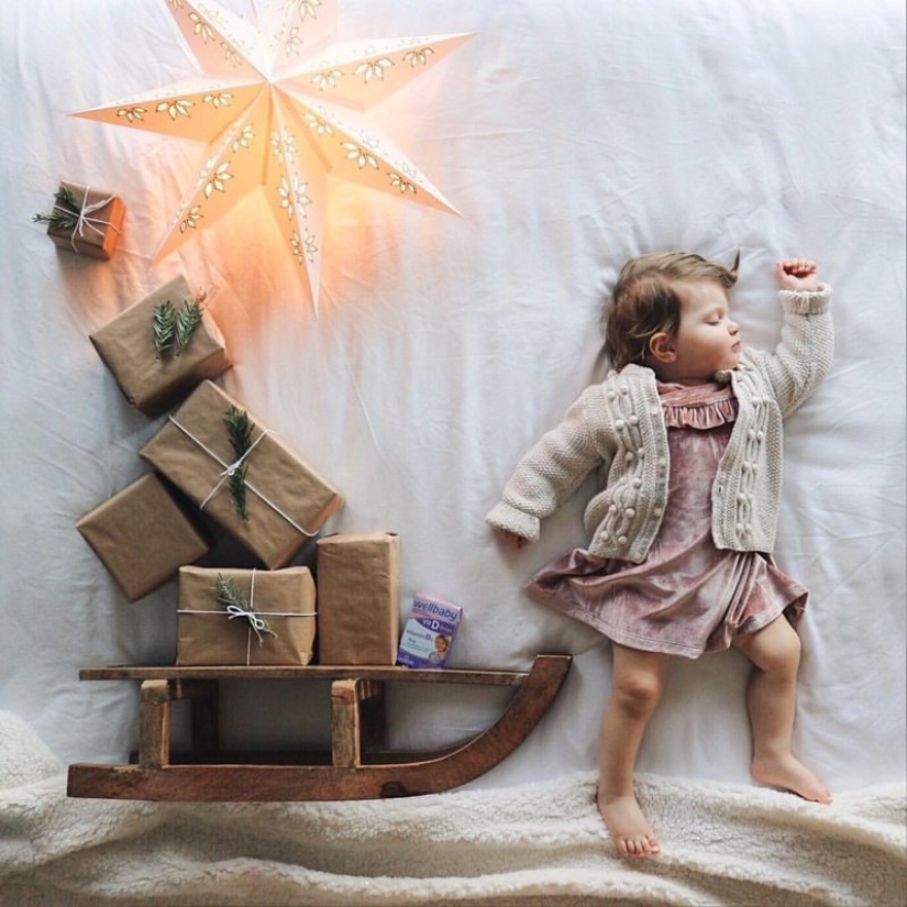 While you're sleeping: French Mom's magical photo series