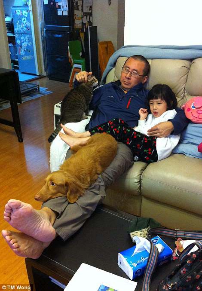 Why do father, daughter, dog and cat take the same photo every year for a decade Why do father, daughter, dog and cat take the same photo every year for a decade