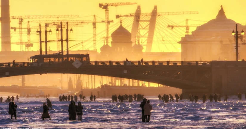 Winter St. Petersburg is not as scary as it is painted Winter St. Petersburg is not as scary as it is painted