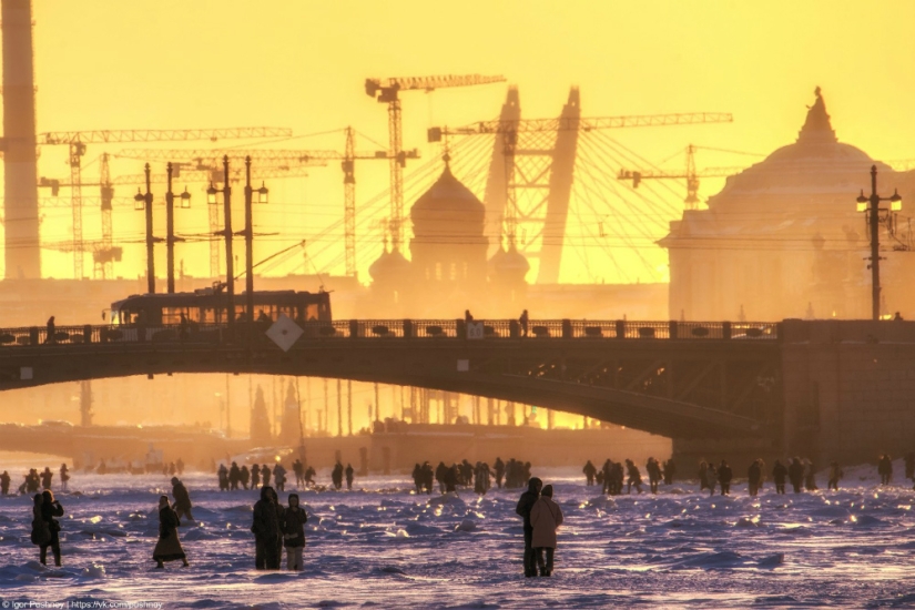 Winter St. Petersburg is not as scary as it is painted Winter St. Petersburg is not as scary as it is painted