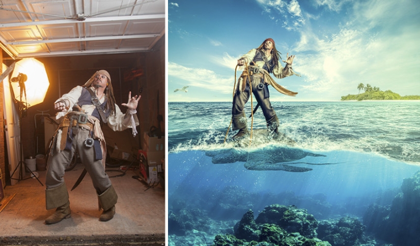With Photoshop, everything is possible: the retoucher turns ordinary pictures into fantastic worlds