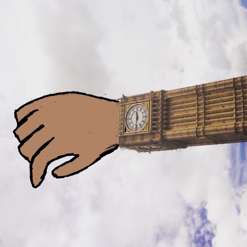 Witty illustrations from everyday objects