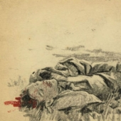 World War II in the drawings of a 21-year-old soldier made in 1944