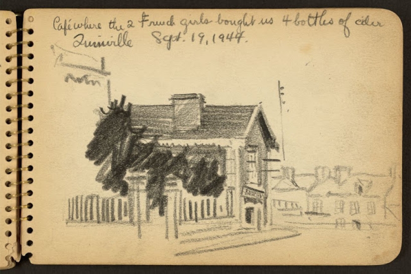 World War II in the drawings of a 21-year-old soldier made in 1944 World War II in the drawings of a 21-year-old soldier made in 1944
