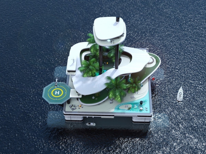 Yates-ayer! Los multimillonarios ahora tienen islas privadas móviles de moda