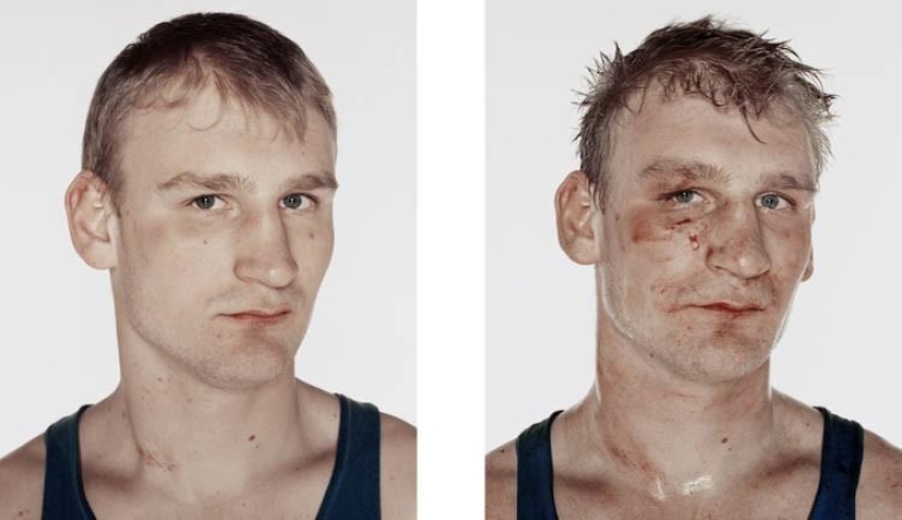 Young boxers: before and after the fight