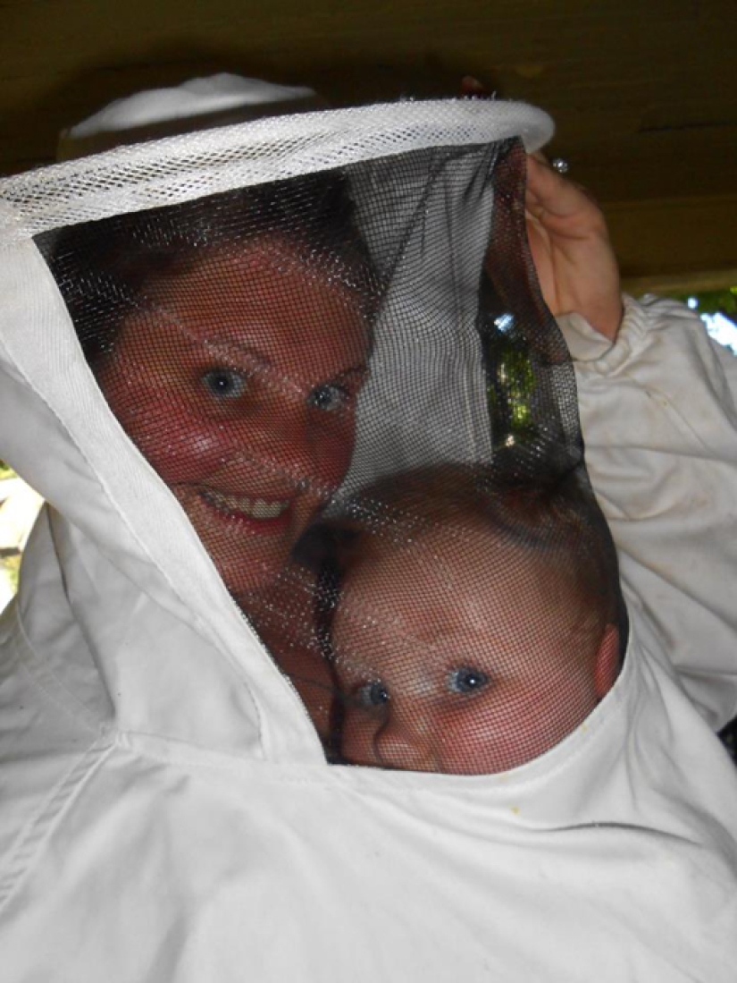 Zhu-zhu-creepy shots: a pregnant American woman arranged a photo shoot with a swarm of bees Zhu-zhu-creepy shots: a pregnant American woman arranged a photo shoot with a swarm of bees