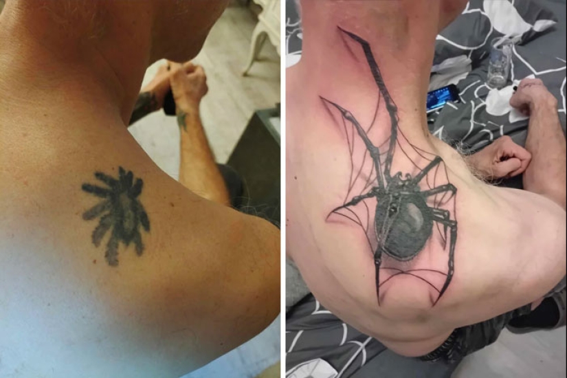 10 Before & After Pics Of Terrible Tattoos Getting Fixed, As Shared In This Online Group