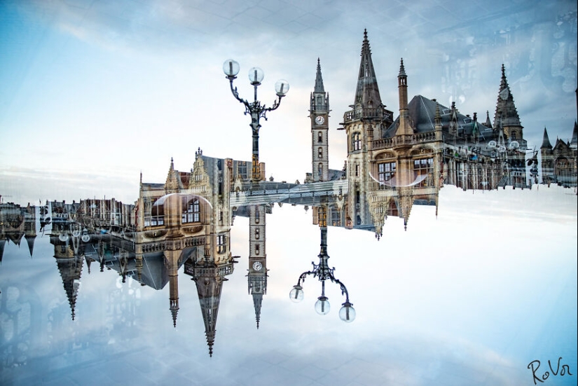 10 imágenes de ciudades y paisajes de aspecto surrealista que tomé con doble exposición