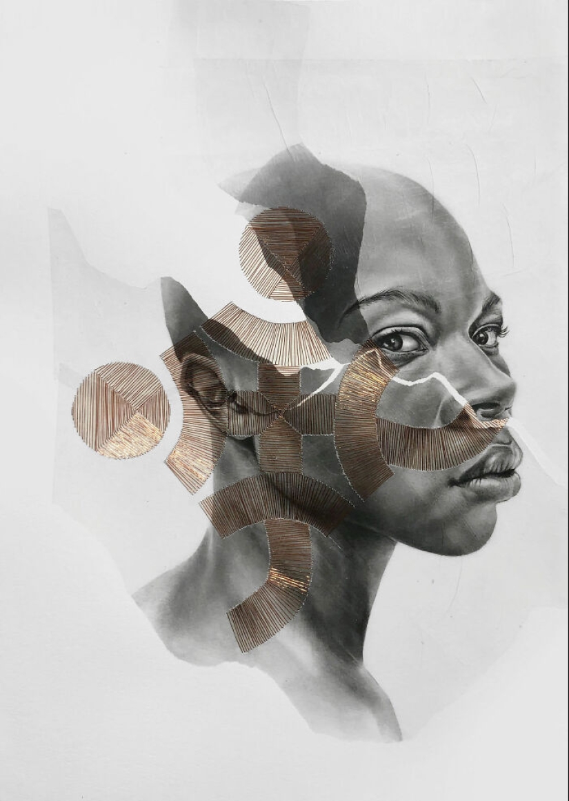 10 impresionantes retratos reconstruidos con intrincadas costuras de hilo de cobre por Mariana San Martín 10 impresionantes retratos reconstruidos con intrincadas costuras de hilo de cobre por Mariana San Martín