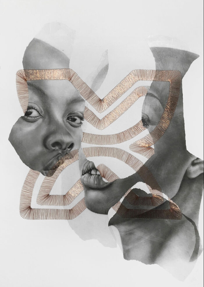 10 impresionantes retratos reconstruidos con intrincadas costuras de hilo de cobre por Mariana San Martín 10 impresionantes retratos reconstruidos con intrincadas costuras de hilo de cobre por Mariana San Martín